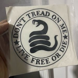 Don’t tread on me car sticker 
New
2 pc set